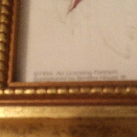 Floral Art Print with Gold Frame - Picture 3 of 7